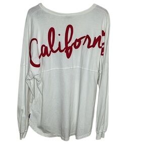 Spirit Jersey California Love White Long Sleeve Shirt Women Size XL